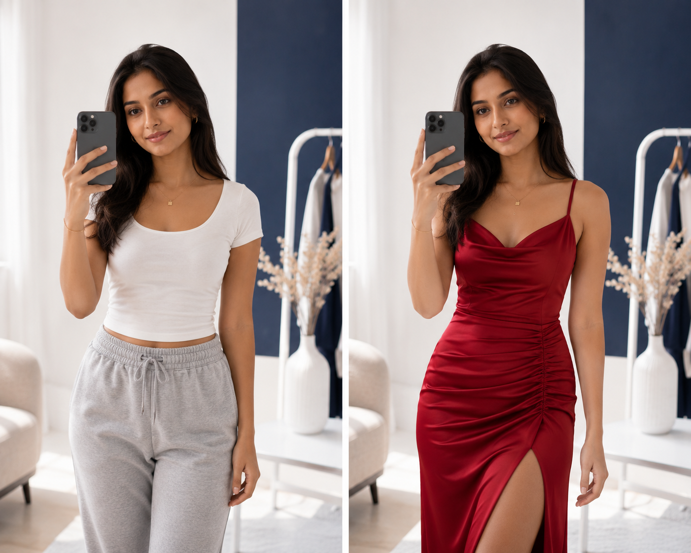 Torziva generative AI virtual try-on result on Shopify product page