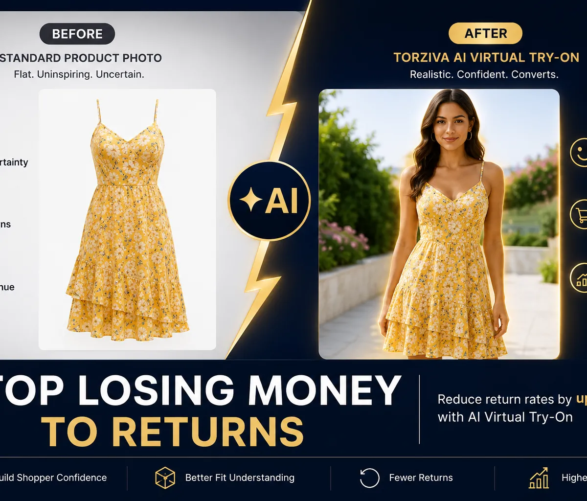 How to reduce fashion returns with AI virtual try-on for Shopify boutiques